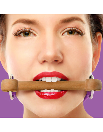 MORDAZA WOODEN BRIDLE MORADA