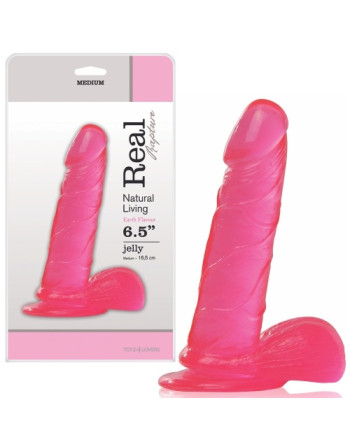 DILDO REAL RAPTURE EARTH FLAVOUR 6.5'' ROSA