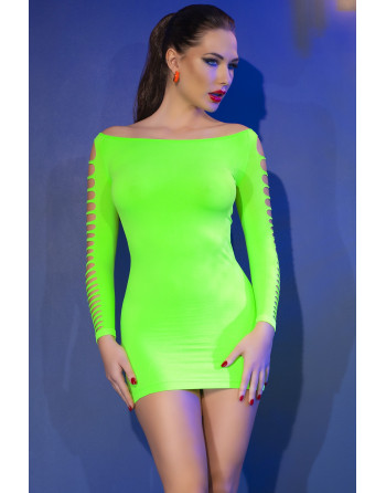 MINI VESTIDO CR-4617 VERDE CHILIROSE