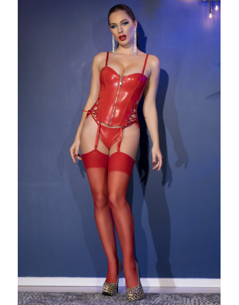 CORPETE E TANGA CR-4619 VERMELHO CHILIROSE