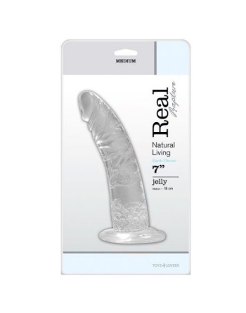 DILDO REAL RAPTURE EARTH FLAVOUR 7'' TRANSPARENTE