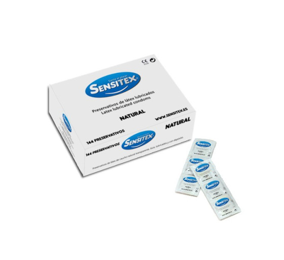 PRESERVATIVOS NATURALES 144 UNIDADES SENSITEX