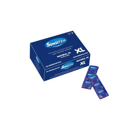 PRESERVATIVOS NATURALES XL 144 UNIDADES SENSITEX