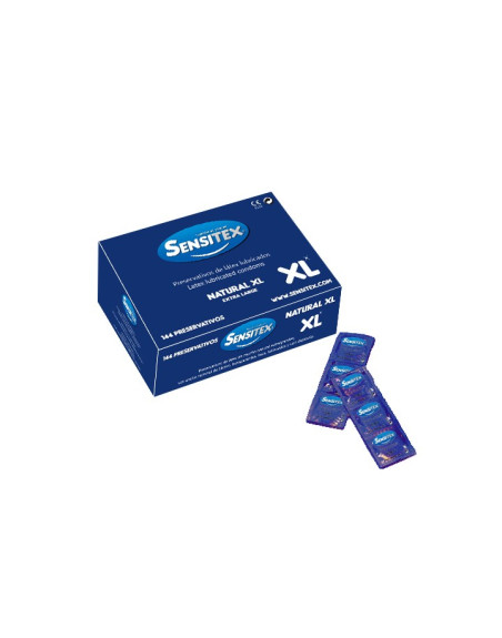 PRESERVATIVOS NATURALES XL 144 UNIDADES SENSITEX