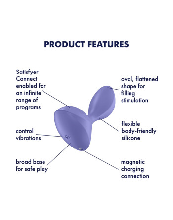 PLUG ANAL SWEET SEAL LILA SATISFYER