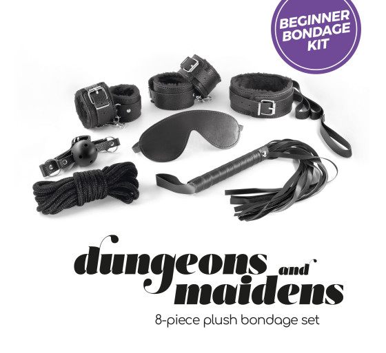 KIT BDSM DUNGEONS & MAIDENS PRETO CRUSHIOUS