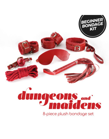 KIT BDSM DUNGEONS & MAIDENS VERMELHO CRUSHIOUS