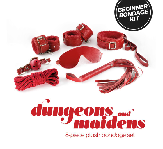 KIT BDSM DUNGEONS & MAIDENS ROJO CRUSHIOUS
