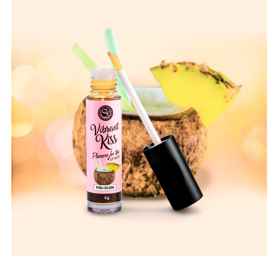 LIP GLOSS DE PIÑA COLADA VIBRANT KISS 6GR