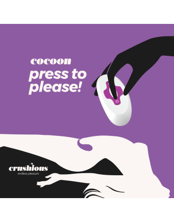 COCOON HUEVO VIBRADOR RECARGABLE CON MANDO A DISTANCIA INALÁMBRICO CRUSHIOUS MORADO
