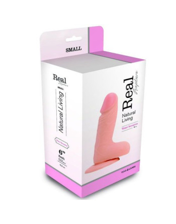 PENE REALÍSTICO REAL RAPTURE WATER SENSATIONS 6'' BLANCO