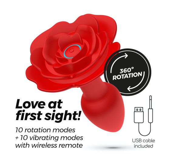 GIULIETTA PLUG ANAL ROTATIVO COM COMANDO À DISTÂNCIA CRUSHIOUS