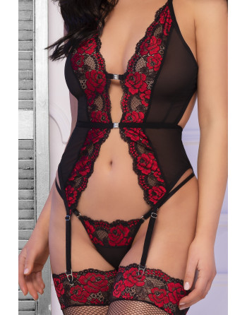 CORSÉ Y TANGA CR-4635 CHILIROSE