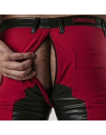 CALÇÃO PERNEIRA 5 POCKET CHAP SHORT VERMELHO LOCKER GEAR