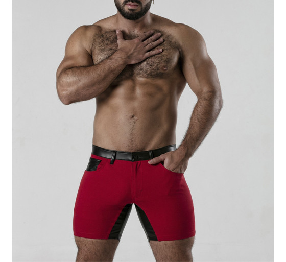 CALÇÃO PERNEIRA 5 POCKET CHAP SHORT VERMELHO LOCKER GEAR