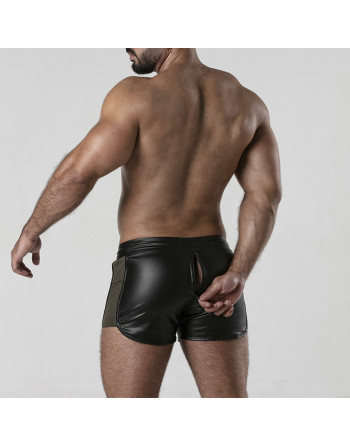 CALÇÃO PERNEIRA 2 WAY ZIPPER CONTRAST SHORT CAQUI LOCKER GEAR