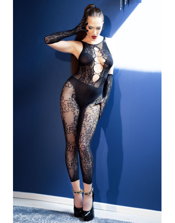 CATSUIT CR-4658 PRETO CHILIROSE