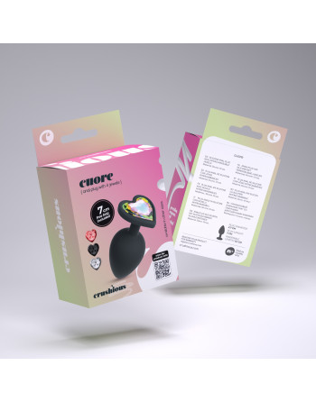 CUORE PLUG ANAL PEQUEÑO CON 4 JOYAS INTERCAMBIABLES CRUSHIOUS