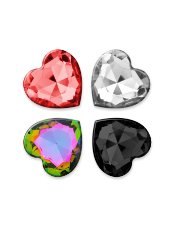 CUORE PLUG ANAL MÉDIO COM 4 JOIAS INTERCAMBIÁVEIS CRUSHIOUS