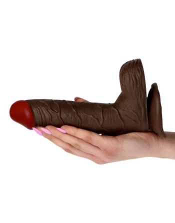 DILDO REALÍSTICO REAL RAPTURE EARTH FLAVOUR 7.5'' NEGRO