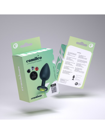 CAMILEO PLUG ANAL PEQUEÑO CON 4 JOYAS INTERCAMBIABLES CRUSHIOUS