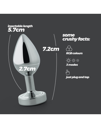 BOREALIS PLUG ANAL PEQUEÑO CON LED CRUSHIOUS