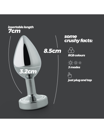 BOREALIS PLUG ANAL MÉDIO COM LED CRUSHIOUS