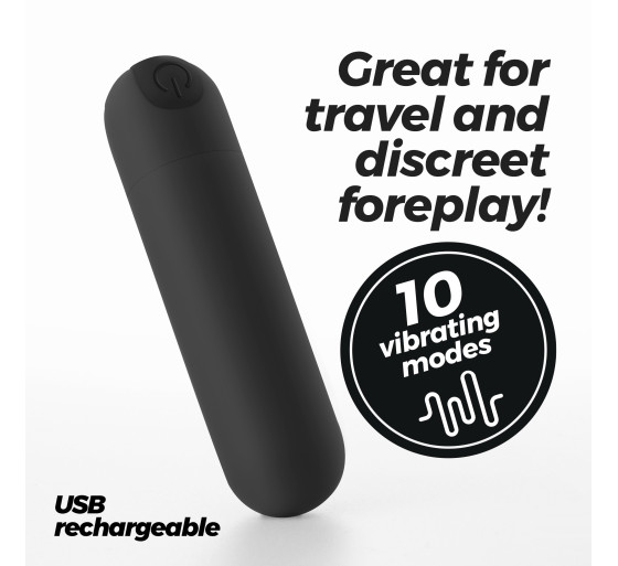 IMOAN BALA VIBRADORA RECARGABLE NEGRA CRUSHIOUS