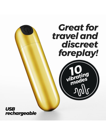 IMOAN BALA VIBRADORA RECARGABLE DORADA CRUSHIOUS