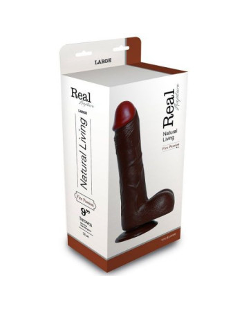 DILDO REALÍSTICO REAL RAPTURE FIRE PASSION 9'' NEGRO