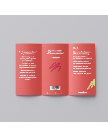 MUESTRA LUBRICANTE NATURAL CRUSHIOUS 4ML CON PROSPECTO