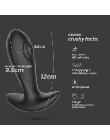 OCTO PLUG ANAL COM PULSAÇÃO E COMANDO À DISTÂNCIA CRUSHIOUS