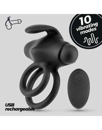 THUMPER DOBLE ANILLO VIBRADOR PARA EL PENE CON MANDO A DISTANCIA CRUSHIOUS