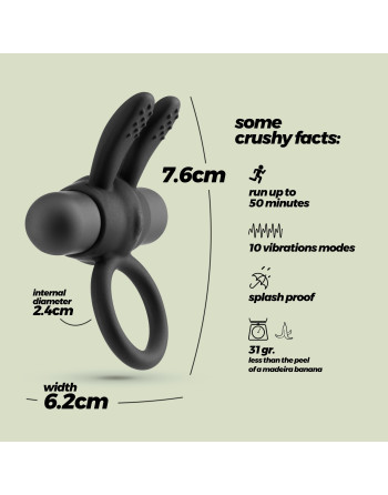 PLUTO ANILLO PARA EL PENE CON BALA VIBRADORA CRUSHIOUS