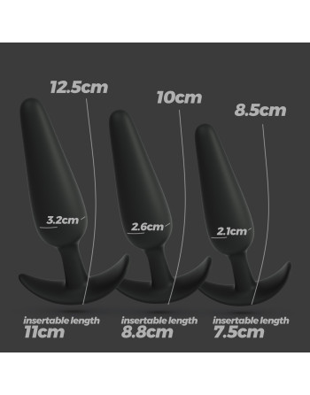 TIC TAC TOE SET DE PLUGS ANALES PARA ENTRENAMIENTO CRUSHIOUS