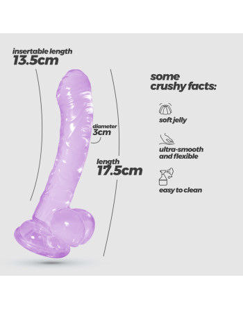 HUDINI DILDO ANAL JELLY MORADO CRUSHIOUS