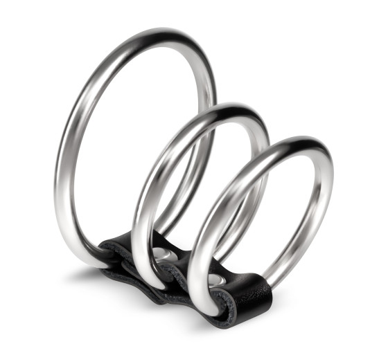 SARUMAN CONJUNTO DE 3 ANÉIS PENIANOS EM METAL CRUSHIOUS