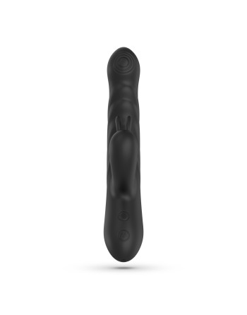 LAPIN VIBRADOR CONEJO RECARGABLE CON EMPUJE NEGRO CRUSHIOUS
