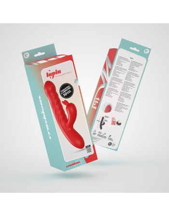LAPIN VIBRADOR RECARREGÁVEL RABBIT COM IMPULSO VERMELHO CRUSHIOUS