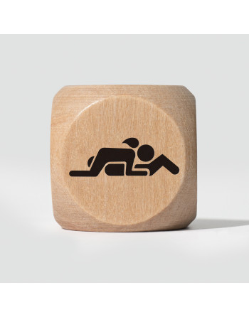 DADO DE MADERA CON POSTURAS CRUSHIOUS