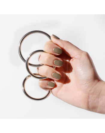 METALEROS CONJUNTO DE 3 ANILLOS PARA EL PENE DE METAL CRUSHIOUS