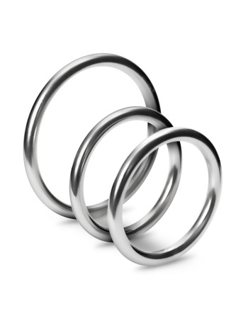 METALEROS CONJUNTO DE 3 ANILLOS PARA EL PENE DE METAL CRUSHIOUS