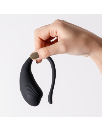 OVO VIBRATÓRIO RECARREGÁVEL COM COMANDO TAMAGO CRUSHIOUS PRETO