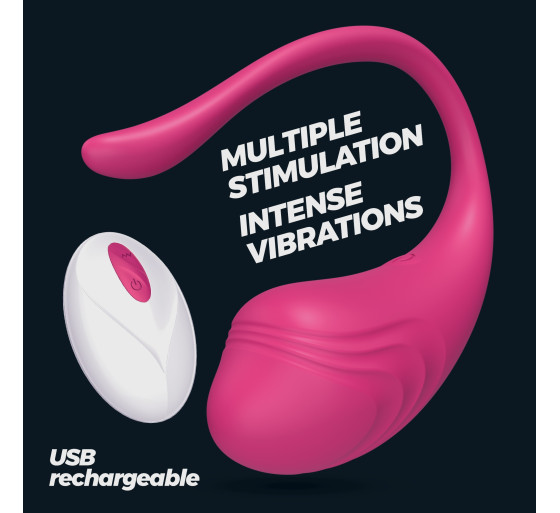 OVO VIBRATÓRIO RECARREGÁVEL COM COMANDO TAMAGO CRUSHIOUS ROSA