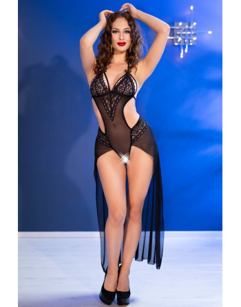 BODY COM VÉU CR-4684 CHILIROSE