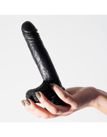 DILDO DE SILICONA LIQUIDA INVIKTUS 7 CRUSHIOUS NEGRO