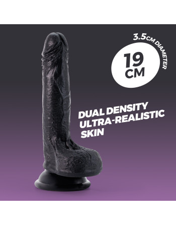 DILDO DE SILICONA LIQUIDA INVIKTUS 7 CRUSHIOUS NEGRO