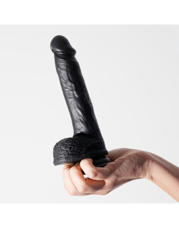 DILDO DE SILICONE LÍQUIDO INVIKTUS 8 CRUSHIOUS PRETO