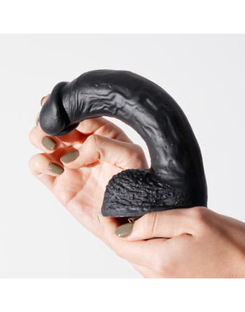 DILDO DE SILICONE LÍQUIDO INVIKTUS 8 CRUSHIOUS PRETO