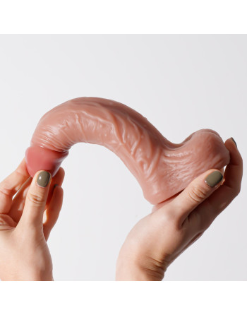 DILDO DE SILICONA LIQUIDA INVIKTUS 8,5 CRUSHIOUS PIEL
